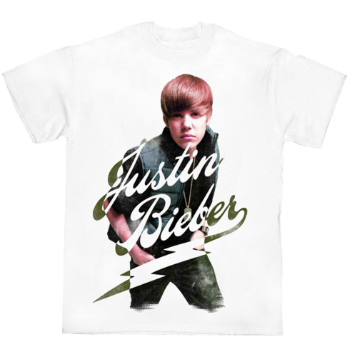 JUSTIN BIEBER PHOTO T SHIRT
